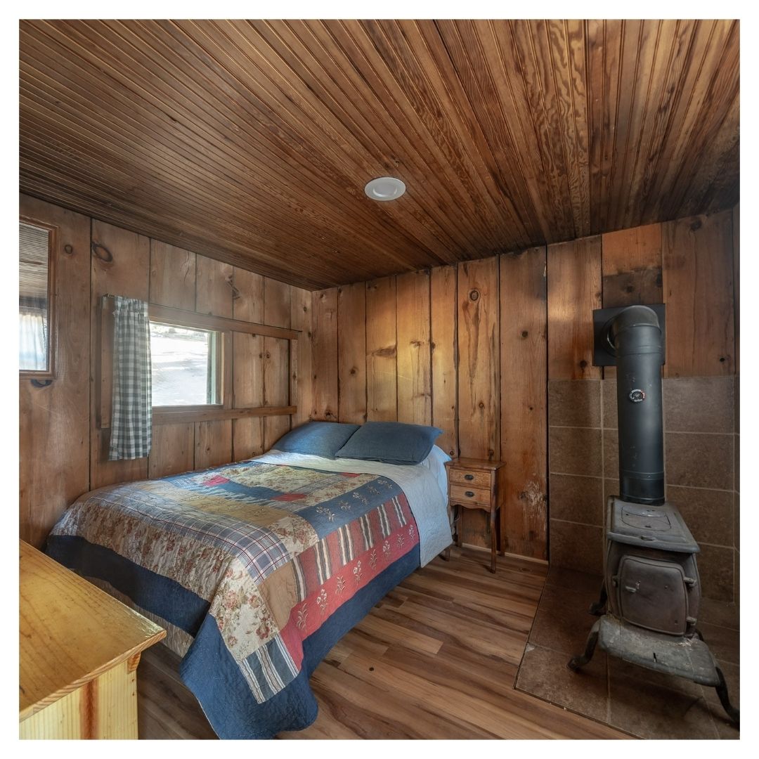 bedroom in a cabin