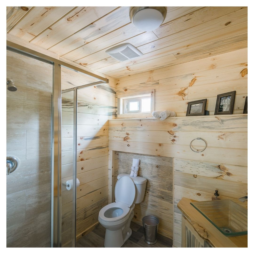 bathroom in a cabin