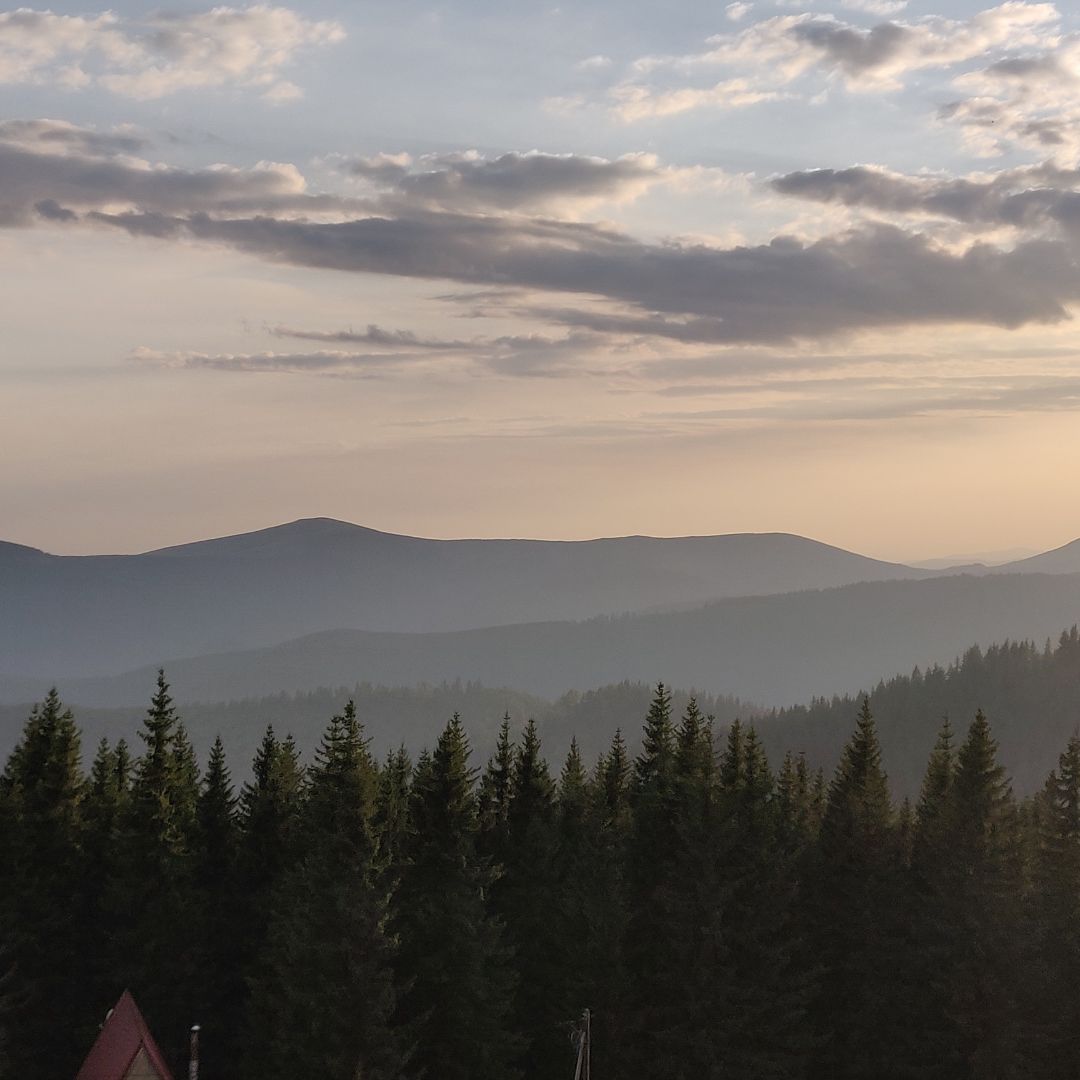 Foggy mountains