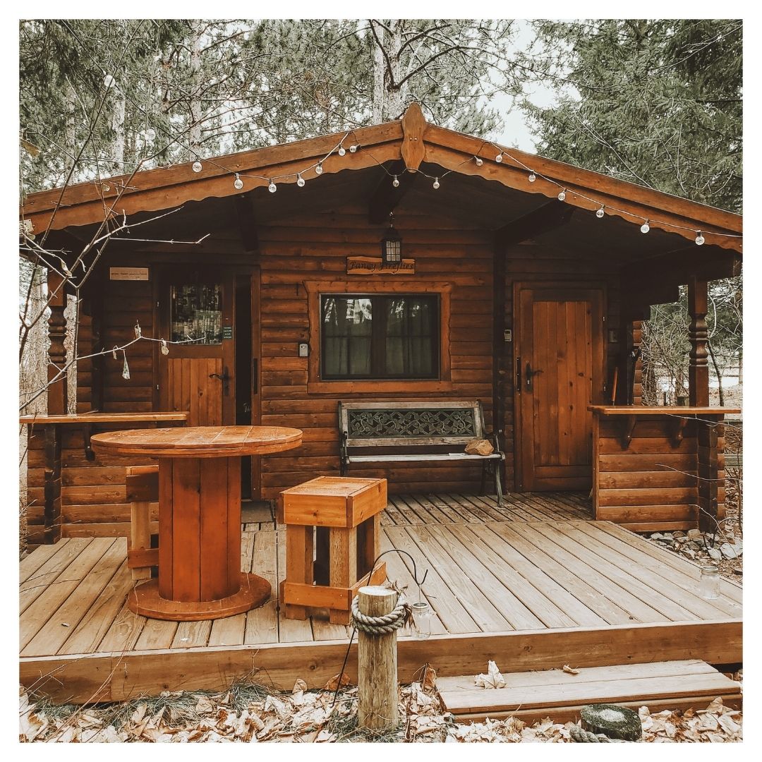 cozy cabin in the mountains